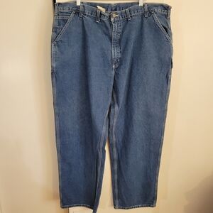Carhartt Men's Utility Work Blue Jeans